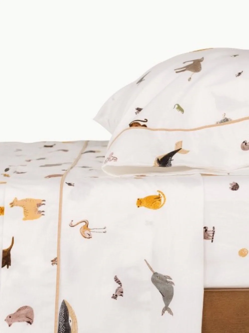 GATHRE NWT Menagerie Zoo Animals Sheet Set -Full